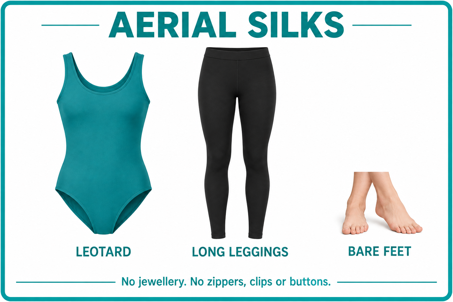Aerial Silks dress code examples