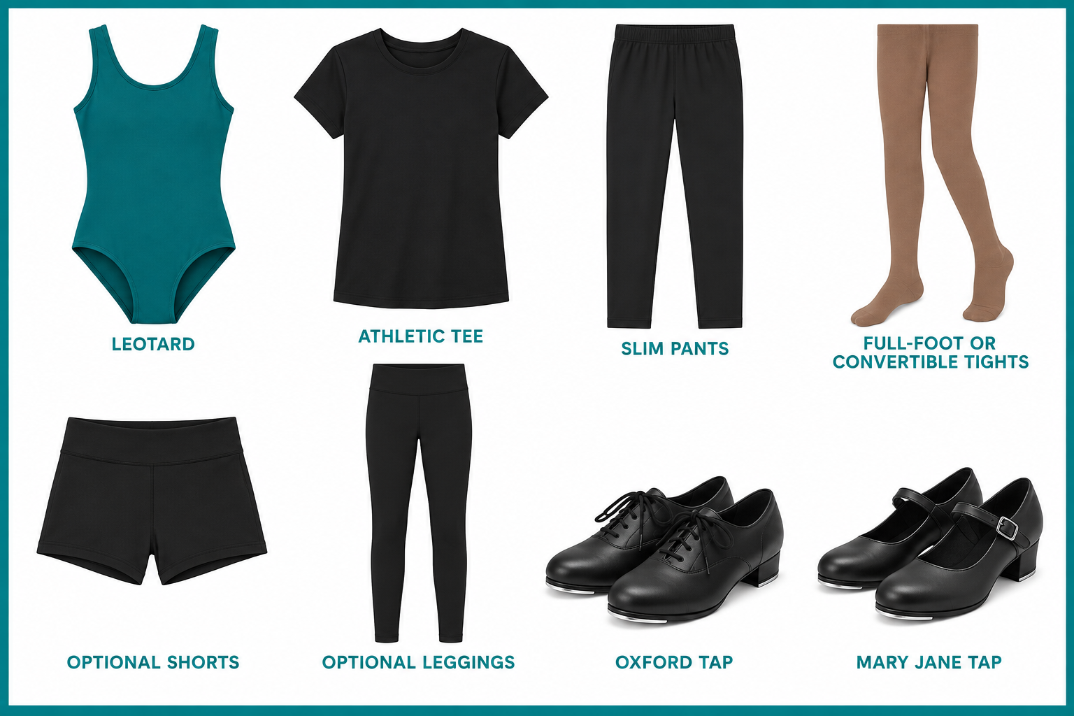Tap dress code examples